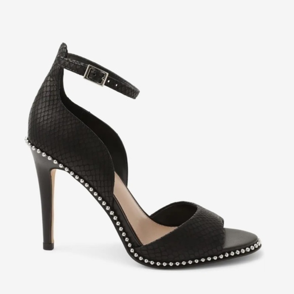 Elegant Black High Heel Sandals